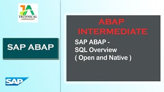 SAP ABAP - Open SQL / Native SQL Overview || ABAP in Hindi