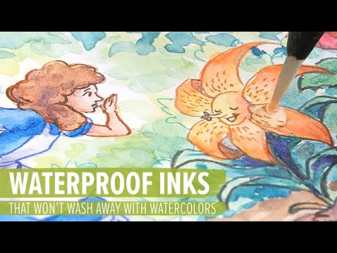 8 Waterproof Pens I use with Watercolour — of Travels and Trails