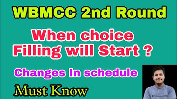 When WBMCC Choice Filling Will Start ? | 2nd Round | Subhojit Ghosh