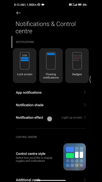 How to change notification effect on Xiaomi phones