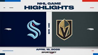 Nhl Highlights Kraken Vs. Den Knights - April 15, 2026