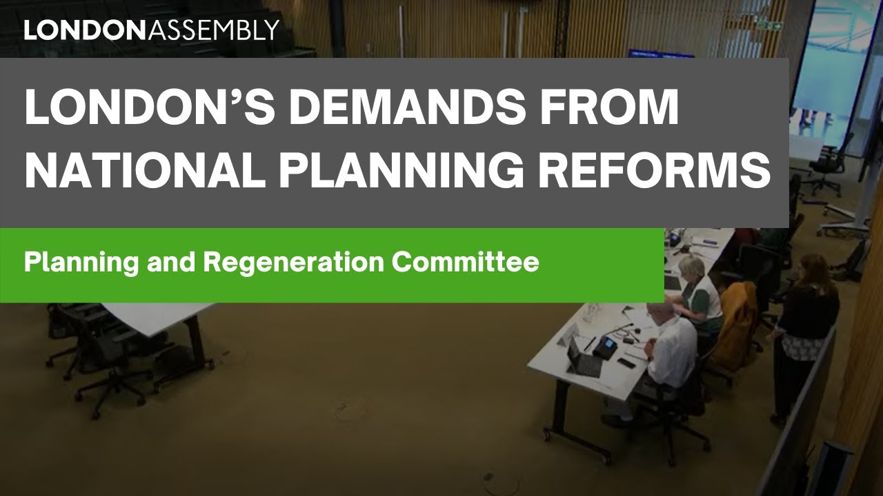 London's demands from national planning reforms - YouTube