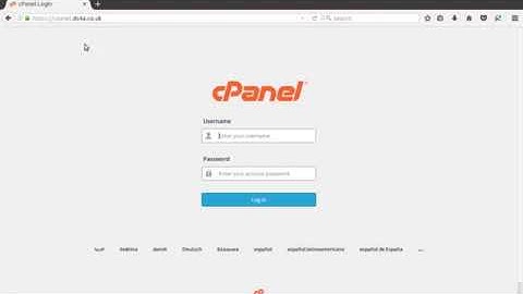 DS4A - cPanel login using a browser