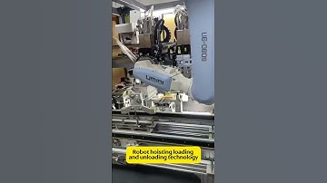 Robot loading and unloading workstation