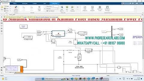 Kalman Filter based Maximum Power Point Tracking - matlab simulink simulation