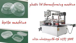 Automatic Plastic Fruits Clamshell Packages Box Tray Lid Cover Thermoforming Making Machine