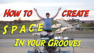 creating space in your grooves/how to drum with a band/make up drum beats/drum groove variations