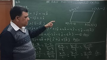 Three Dimensional Geometry # class 12 RBSE chapter 14 exercise 14.2 question 7