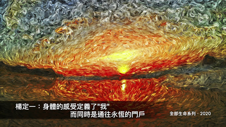 楊定一：身體的感受定義了"我」，而同時是通往永恆的門戶 - 天天要聞