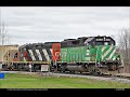 RAILREEL Gloomy Day Catches CN CPKC Woodstock Ontario April 18 2024