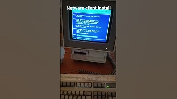 Installing client for Novell NetWare 3.12 #ibm #model25 #netware #novell #retrocomputer #networking