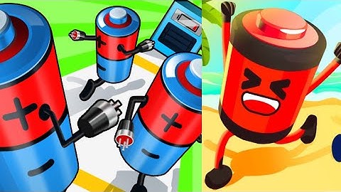 📌Satisfying Mobile Games | Battery Run 3D Game | ASMR Gaming