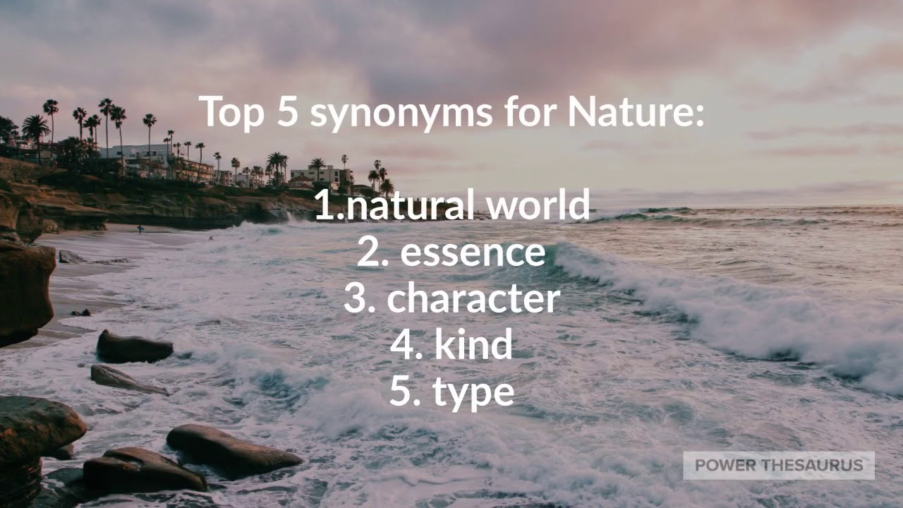 Synonyms For Nature With Pronunciation Youtube