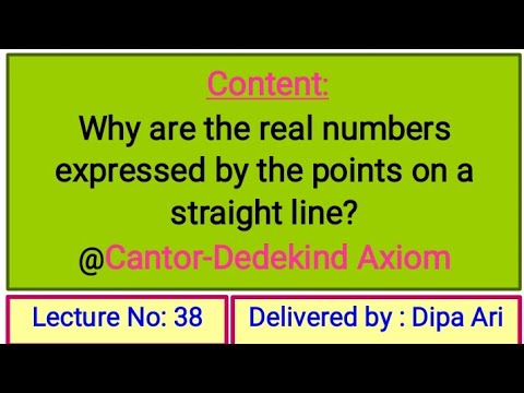 Cantor-Dedekind Axiom