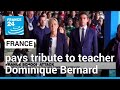 France honours teacher killed in attack • FRANCE 24 English