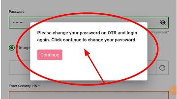NSP Scholarship Login Please change your password on OTR and login again. Click continue to change