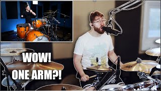 Drummer REACTS to One Armed Drummer playing Slipknot's Duality