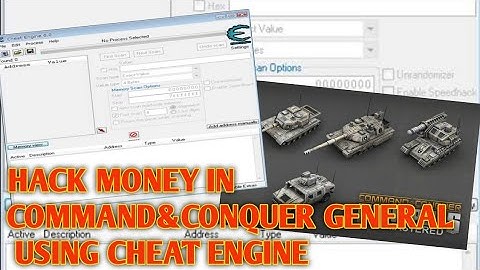 Command conquer general hackiing money by using Cheat engine