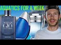 I ONLY WORE AQUATIC FRAGRANCES FOR A WEEK | WEEKLY FRAGRANCE ROTATION #39