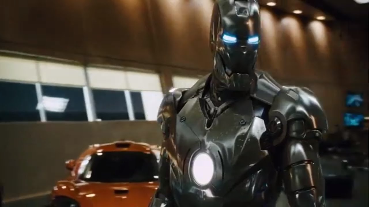 Iron man movie best scene - Mark 2 full 