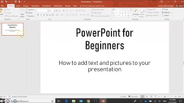 PowerPoint video 1: Insert Pictures and Text boxes