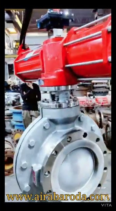 10' PFA Lined bal vaL 150#with double action scoh  & York actuator #aira #vadodara # makeinindia