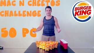 BURGER KING MAC N' CHEETOS CHALLENGE | 10 BOXES | VS.DAVE WOOD