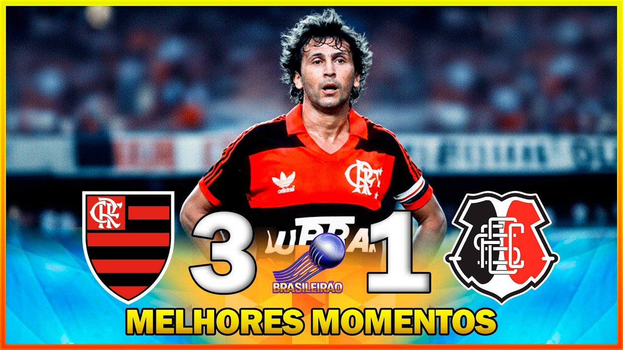 FLAMENGO 3 x 1 SANTA CRUZ ● COPA UNIÃO 1987 ● 8ª RODADA ● 2º TURNO ● JOGO DA CLASSIFICAÇÃO
