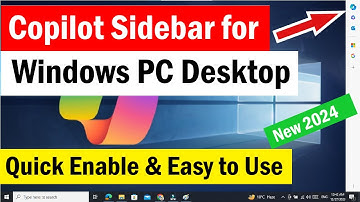 Copilot sidebar for desktop | How to Enable Microsoft copilot Sidebar on windows 10 | #AI