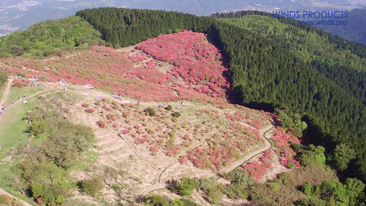 葛城山 の つつじ 空撮 4k Uhd ドローン空撮 Youtube
