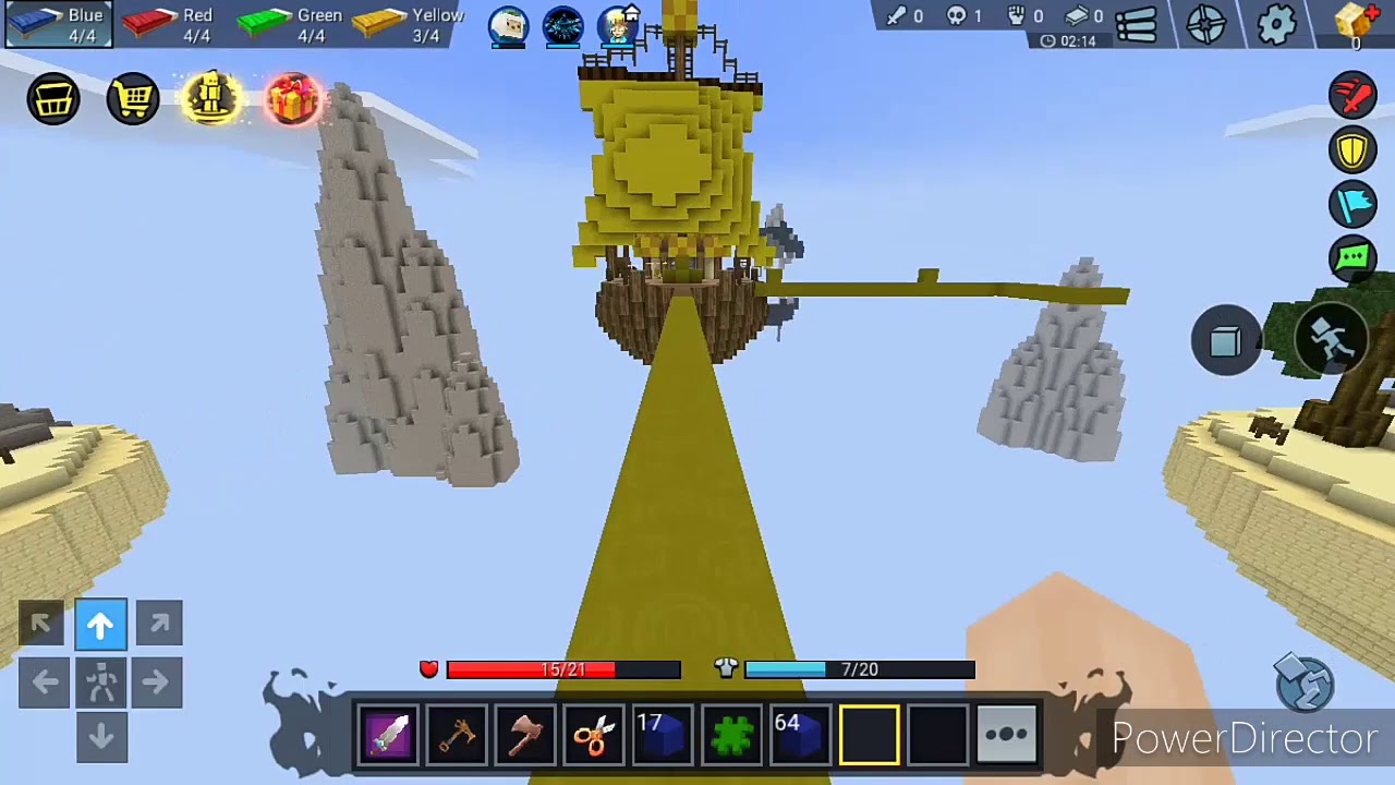 Trying to win in the new map in Bed Wars (Blockman Go) - YouTube