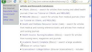 Introduction to the MCC Library's Nursing Article & Research Databases