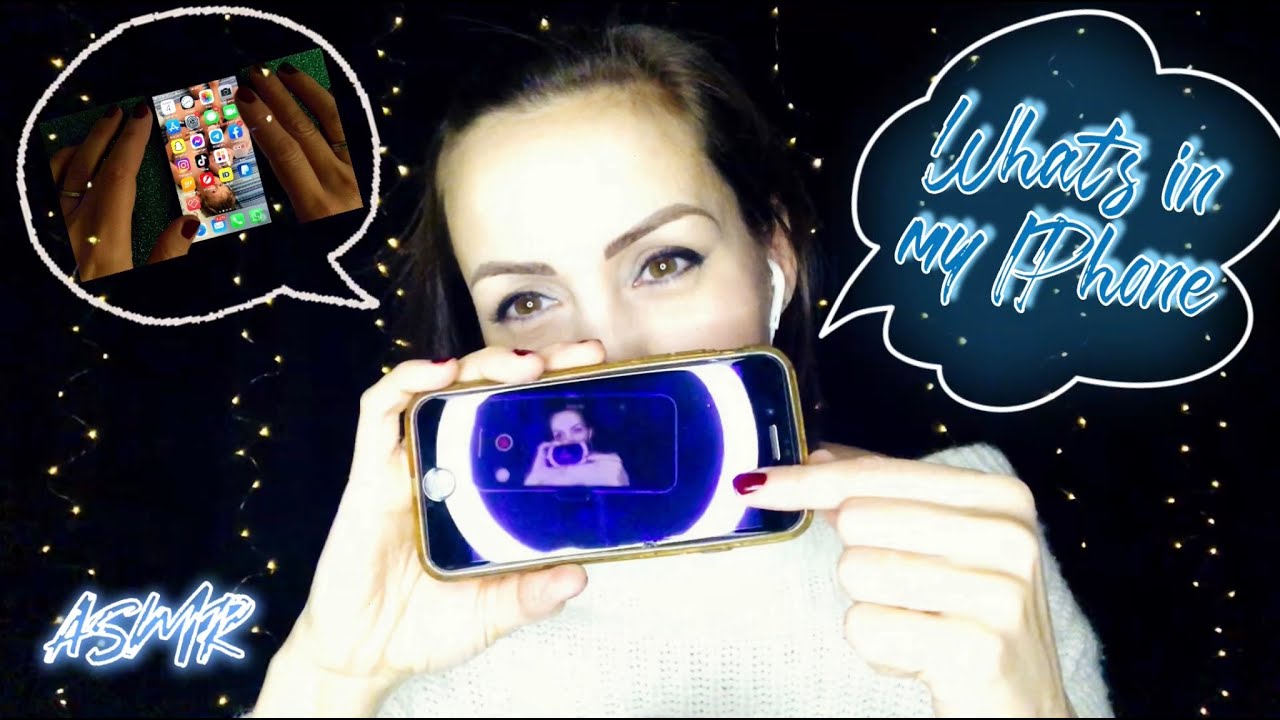 WHAT’S IN MY IPHONE 📱🧐 Intense whispering 😴 ASMR ITA