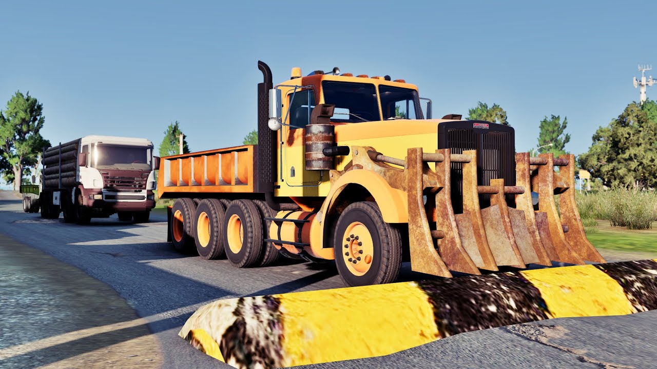 Cars and Trucks vs Speed Bumps #185 | BeamNG Drive |🤜 Truck &Too