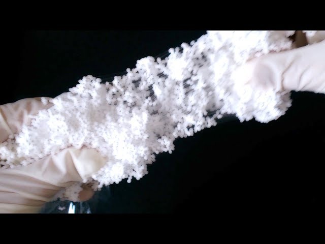 【ASMR】Worlds Most Satisfying Slime 音フェチ ザクザクスライムをゴム手袋でこねたり伸ばしたり♫