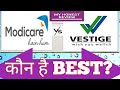 Modicare vs Vestige which is best | Modicare and vestige Latest plan difference 2020