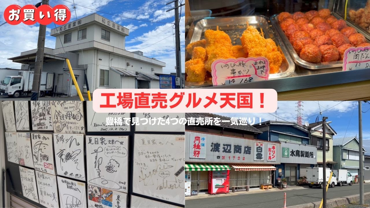 豊橋“工場直売”グルメ爆発！餃子・麺・豚肉を全制覇【お得すぎ】