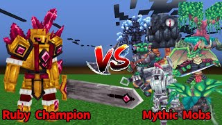 Ruby Champion vs Mythic Mobs | Minecraft Mob Battle