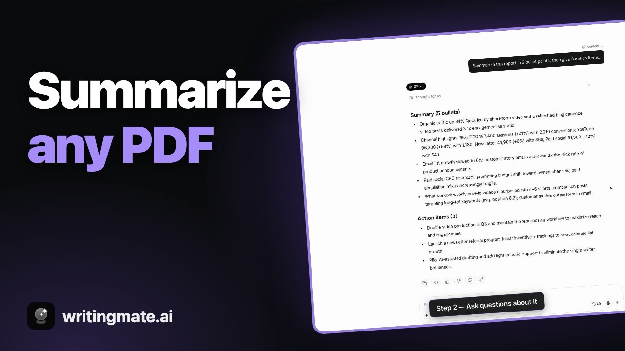 AI PDF Summarizer — How to Chat with Any Document