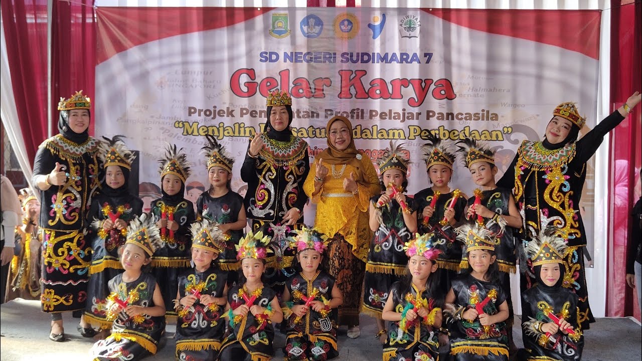 Gelar Budaya P5 SDN Sudimara 7 CIledug: Penampilan Kelas 1 Budaya Kalimantan