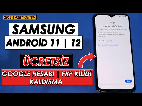 Samsung FRP Bypass ÜCRETSİZ Google Hesabı Kaldırma ! Android 11|12 (Bu Cihaz Sıfırlandı Çözümü)