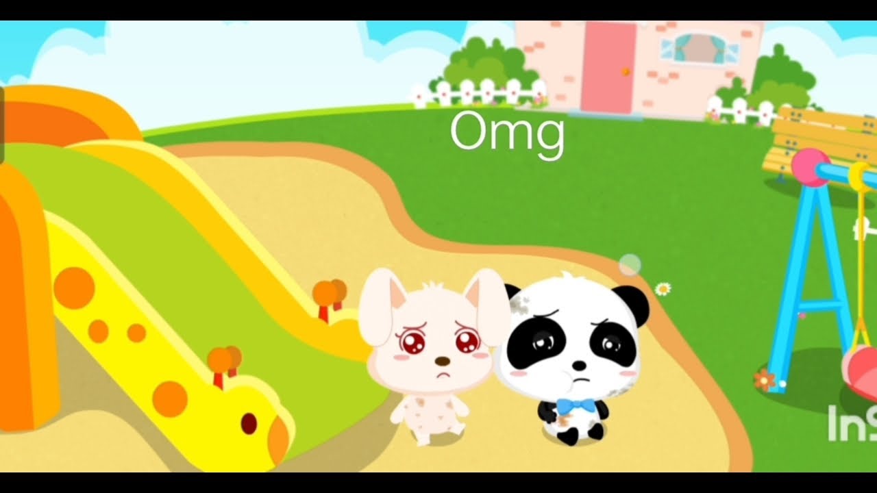 Baby panda bath time game