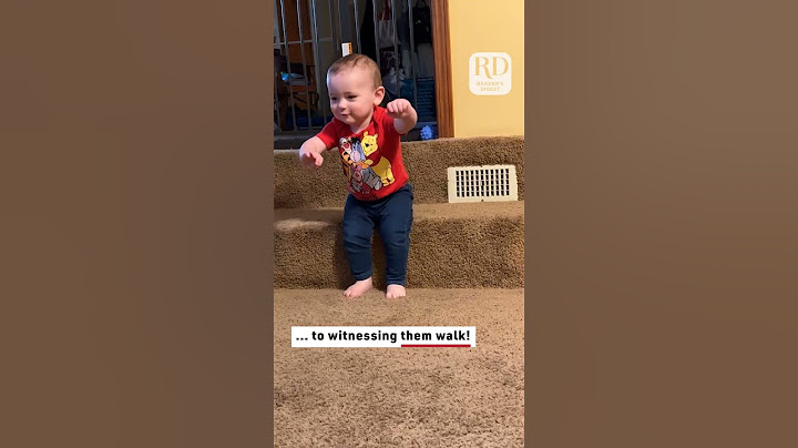 Baby Unexpectedly Takes His First Steps