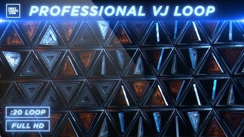 Triangle Wall - Professional VJ Background Loop | Motion Graphics - Videohive template