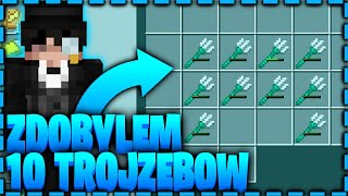 Zdobyłem 10 Trójzębów | MCPE Survival 7