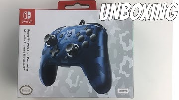 NINTENDO SWITCH PDP FACEOFF WIRED PRO CONTROLLER UNBOXING
