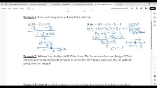 Hon Alg 5 3 Multi Step Inequalities Part 1