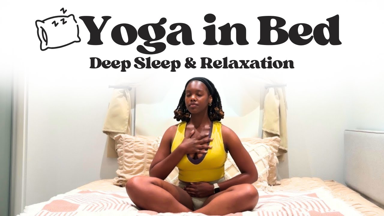 🌙10 минут йоги в постели для ГЛУБОКОГО СНА | R&B-настроения + инструктор по йоге от темнокожей же...