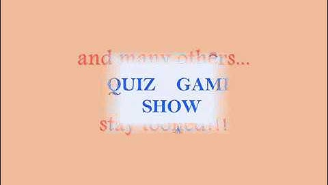 introduction - Welcome to Quiz game show