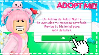 Como recuperar MASCOTAS ESTAFADAS en Adopt me! Roblox 😲 ¡FUNCIONA! ANIELICA es estafada en Adopt me